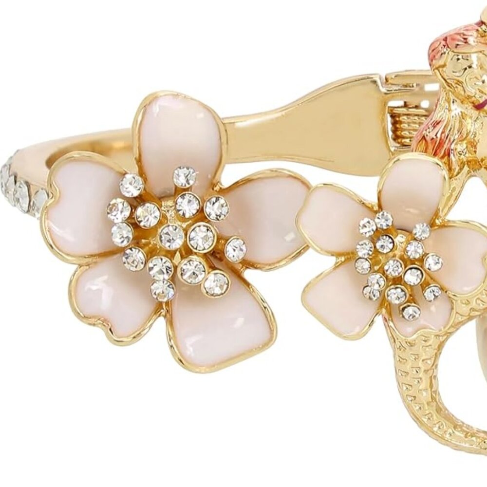 Betsey Johnson Womens Mermaid Shell Bangle Bracelet